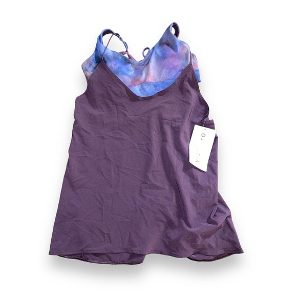 NWT Athleta Solace Support Top, Agate Purple/ Supernova SIZE S - Picture 4 of 6